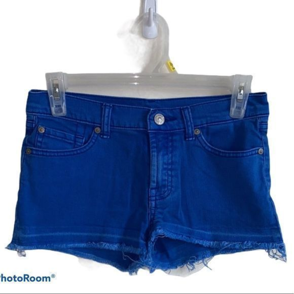5/$30 🎈 7 for all mankind blue denim shorts girls size‎ 14